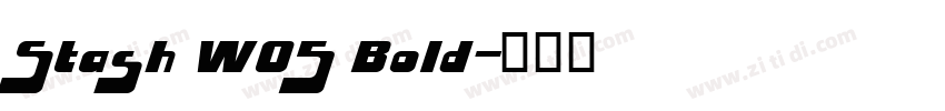 Stash W05 Bold字体转换